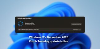 Windows 11’s December 2025 Patch Tuesday update rolls out