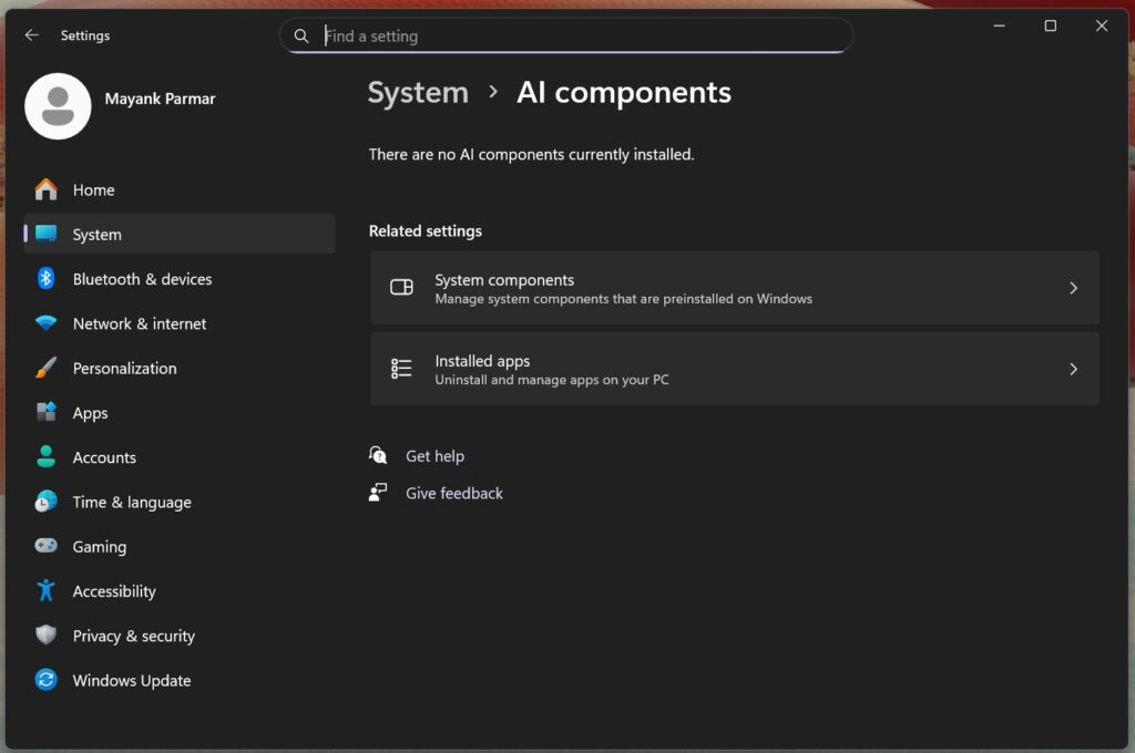 Windows 11 AI components are getting their own changelogs (release ...