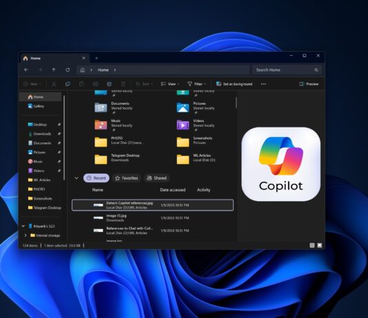 Copilot in File Explorer for Windows 11
