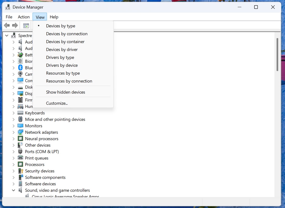 Device Manager for Windows 11