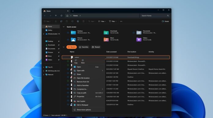Copilot could soon live inside Windows 11’s File Explorer, as Microsoft tests Chat with Copilot in Explorer, not just in a separate app File Explorer with Copilot on Windows 11