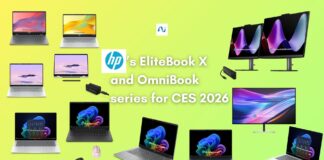 HP Elitebook X and OmniBook series for CES 2026 along with other devices