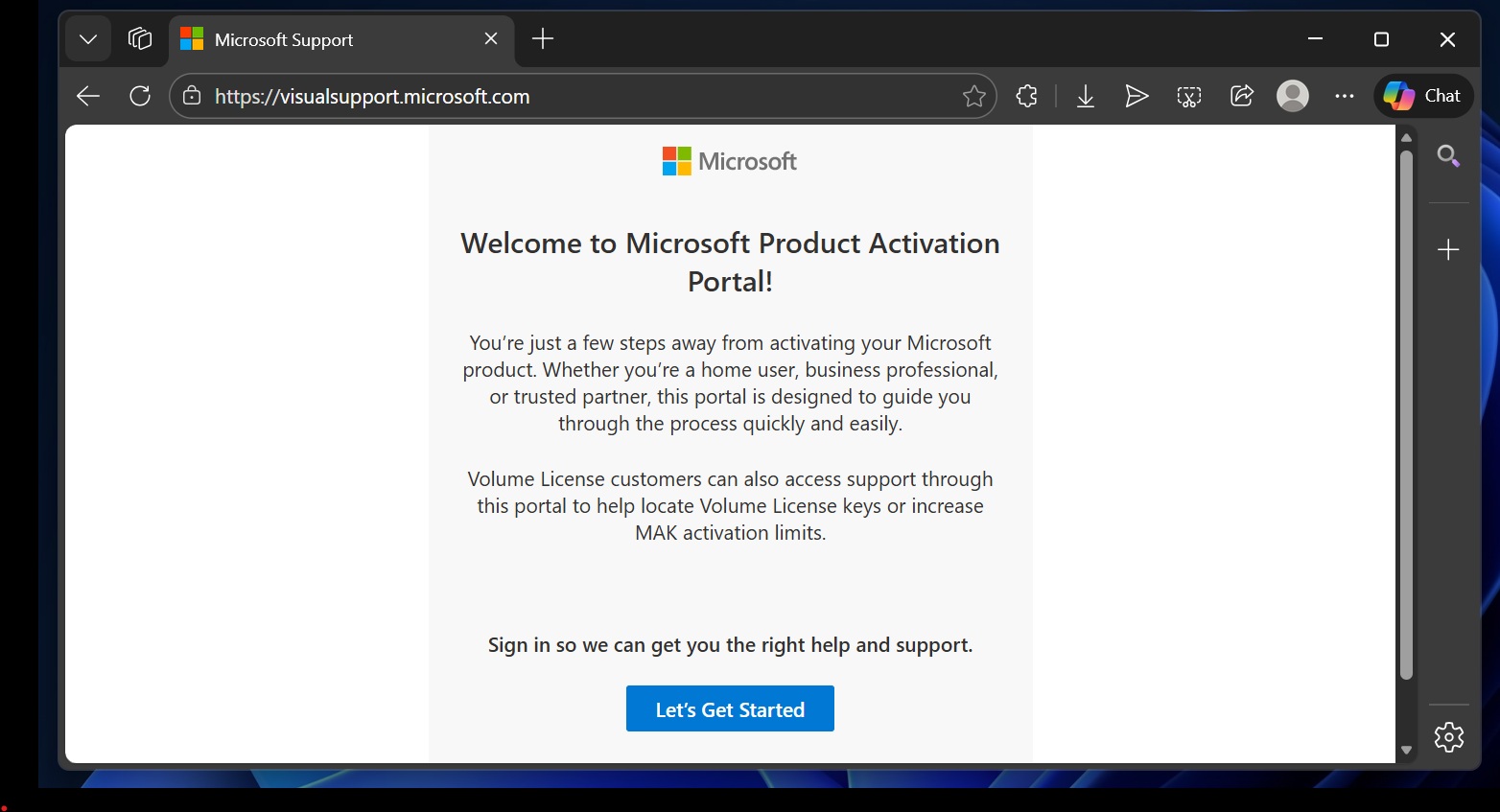 Microsoft product activation