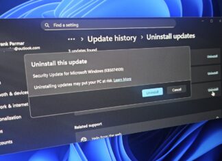 Uninstall Windows 11 KB5074109