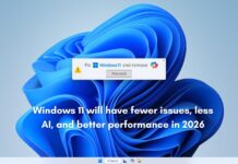 Windows 11 will have fewer issues, less AI, and better performance in 2026