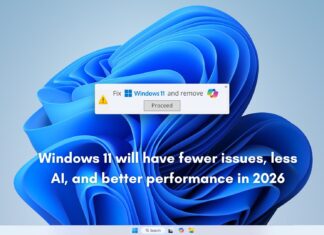 Windows 11 will have fewer issues, less AI, and better performance in 2026