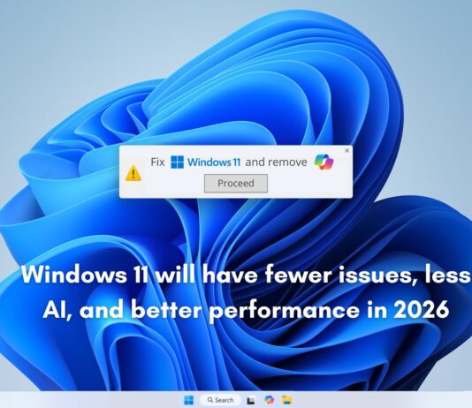 Windows 11 will have fewer issues, less AI, and better performance in 2026