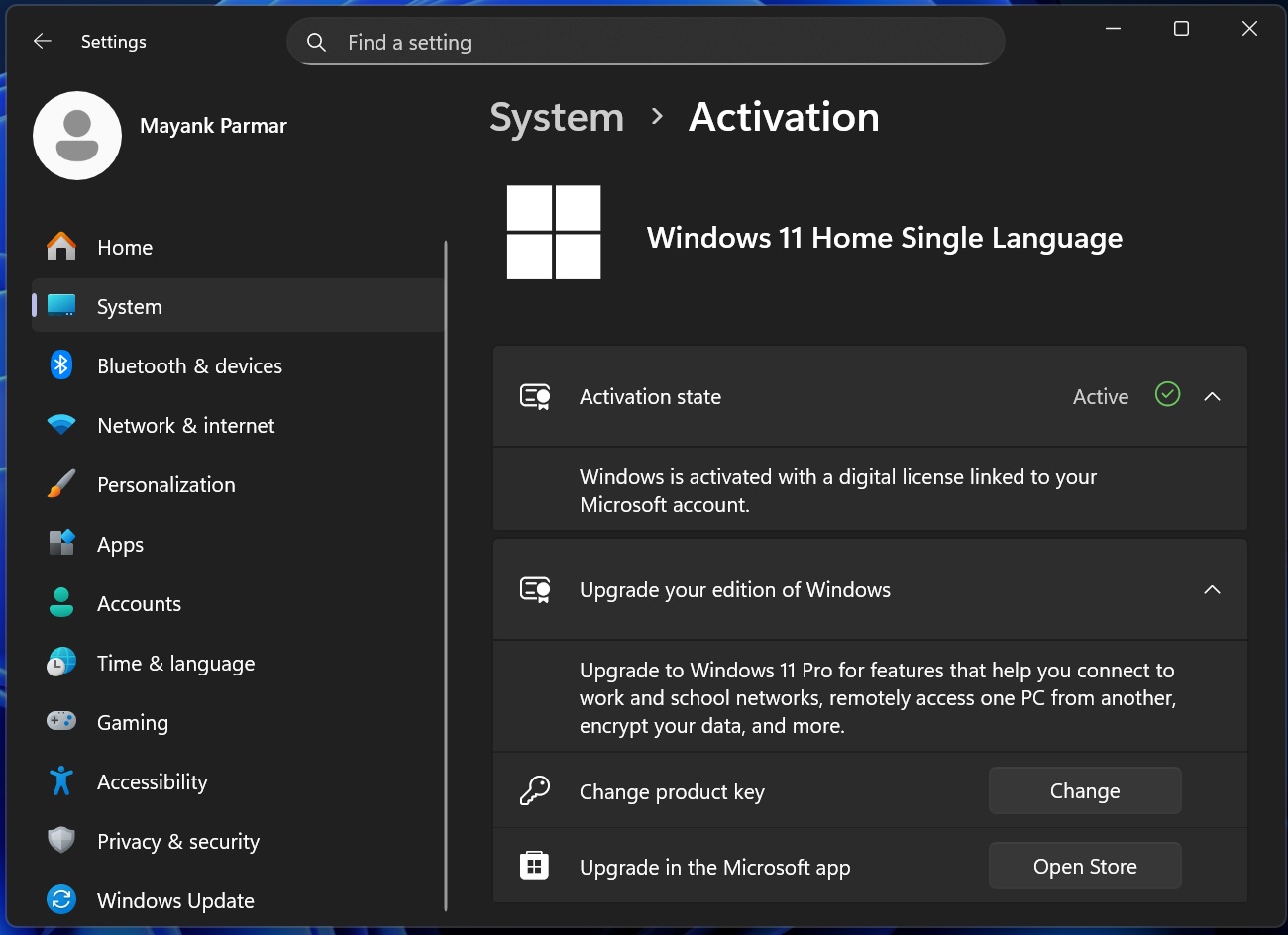 Windows Activation State