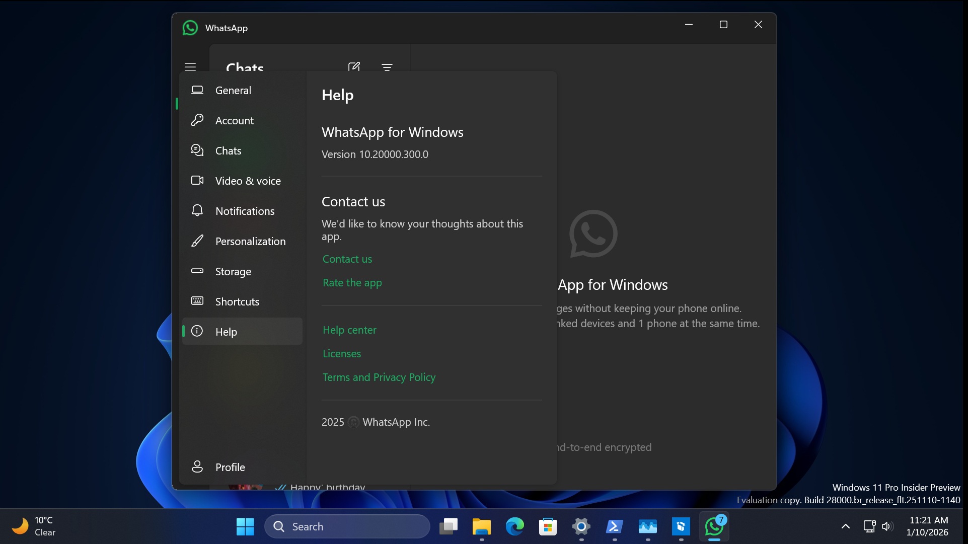 running UWP whatsapp edition on windows 11