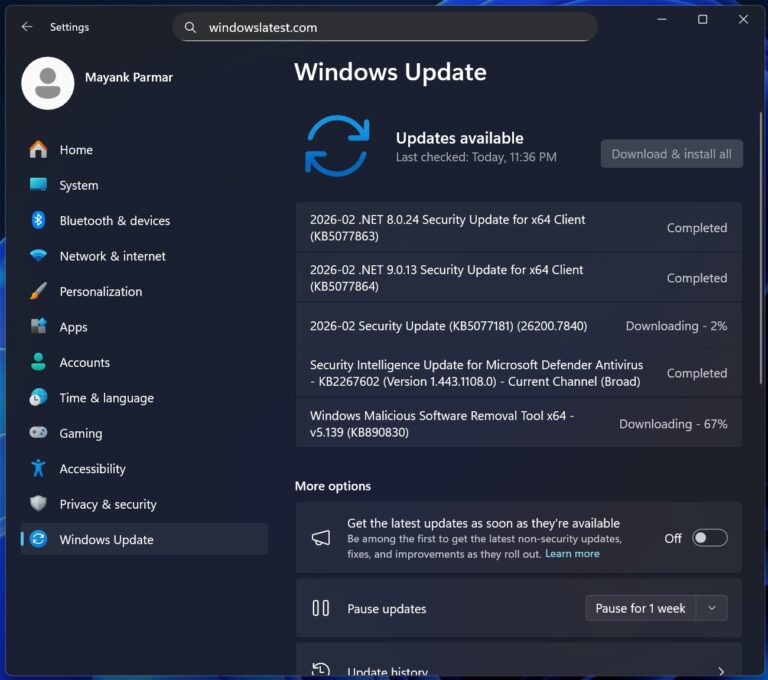 Windows 11 KB5077181 fixes gaming bugs, Nvidia black screen, and ...