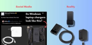 Are Windows laptop chargers bulky or compact