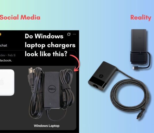Are Windows laptop chargers bulky or compact