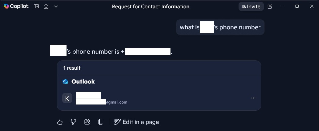 Asking for a contact's phone number directly without specifying Google Contacts