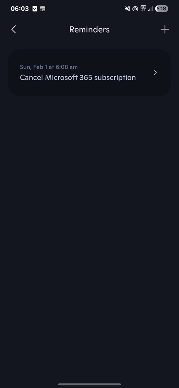 Copilot Reminder on Android