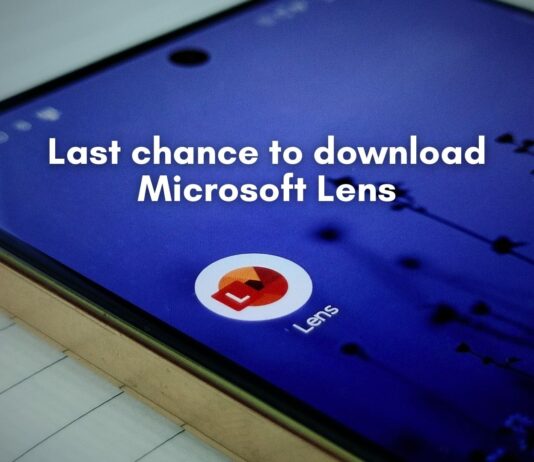 February 9, 2026 is the last day you can download Microsoft Lens