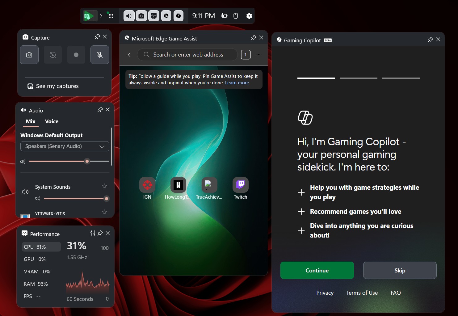 Gaming Copilot opens up in Game Bar
