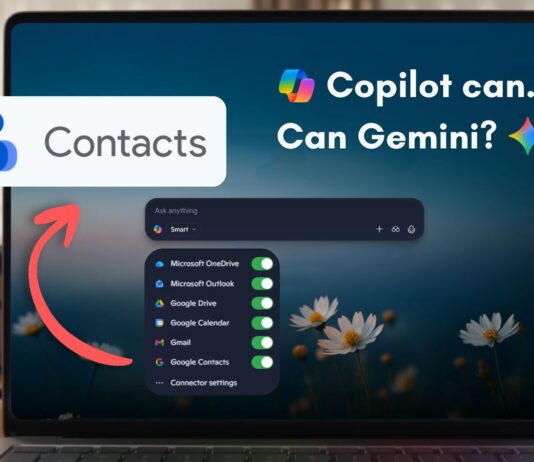Google Contacts Connector finally works in Microsoft Copilot, but can it beat Gemini?