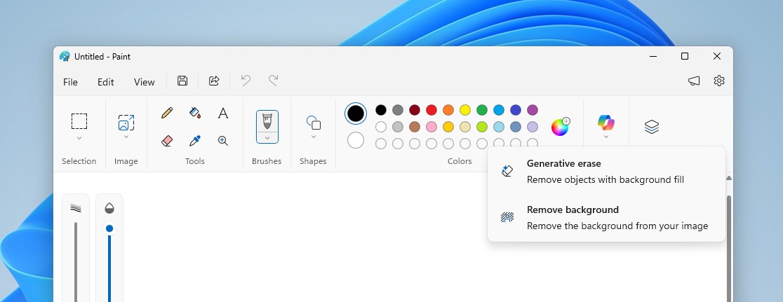 Image Creator in Paint is unavailable
