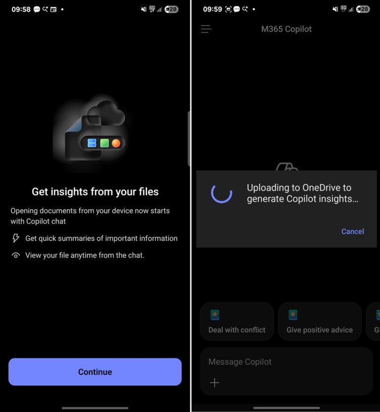 Microsoft 365 Copilot for Android or iOS auto-sends files to AI ...