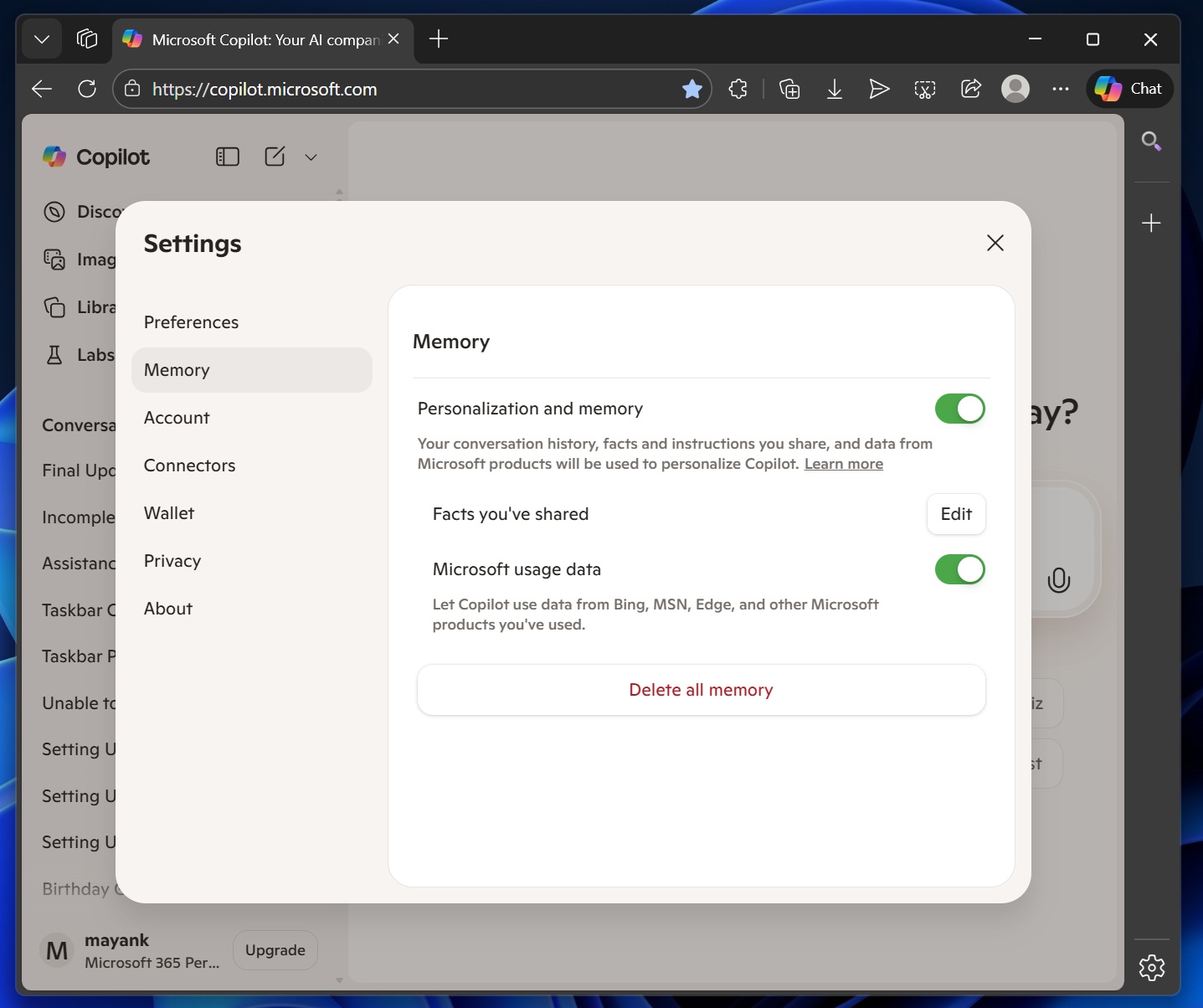Datos de uso de Microsoft con Copilot