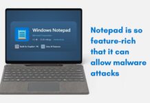 Notepad has a Remote Code Execution flaw that allows attackers to exploit Markdown links