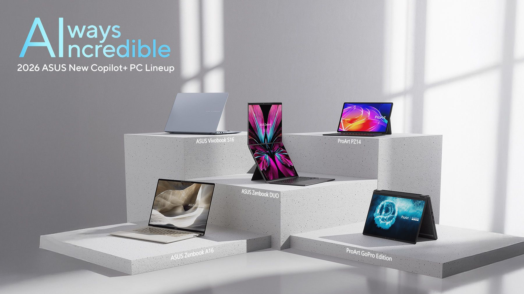 Computadoras portátiles ASUS de la línea CES 2026