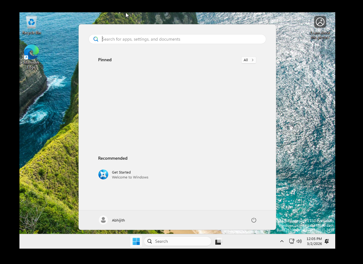After installing Windows 11 LTSC