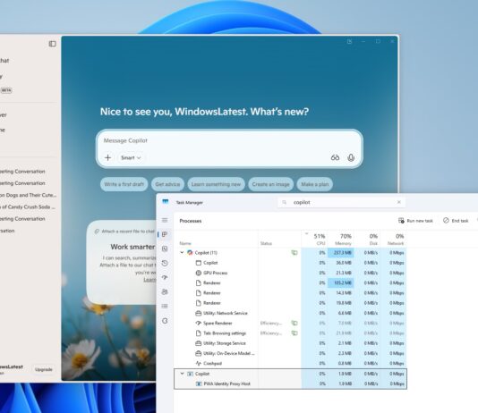 Copilot web based for Windows 11