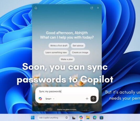 Copilot will get the ability to sync your passwords with your permission