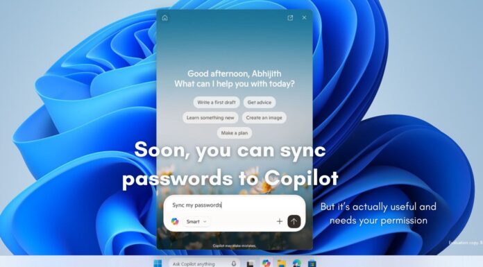 Copilot will get the ability to sync your passwords with your permission