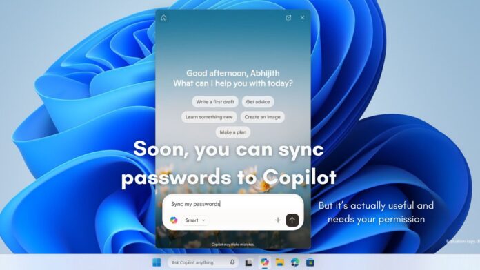 Copilot will get the ability to sync your passwords with your permission