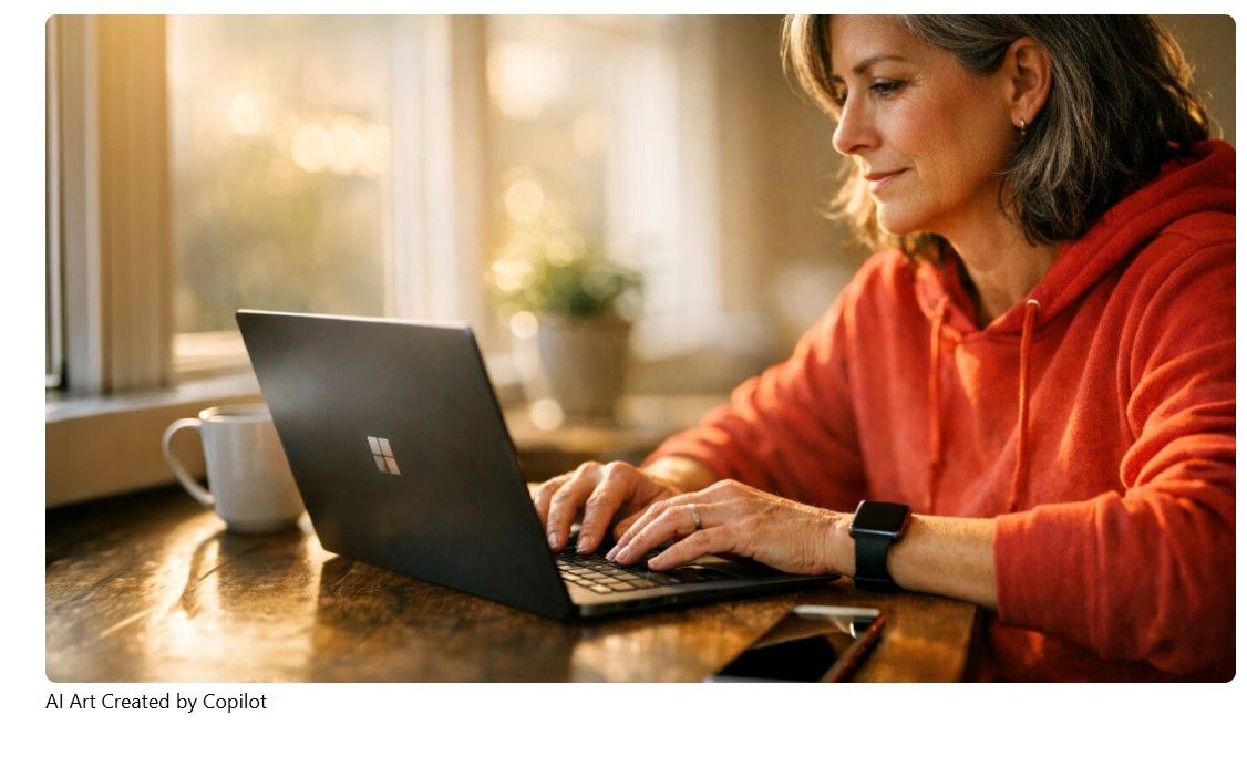 Embedded images in Windows Learning Center blogs are generated by Copilot