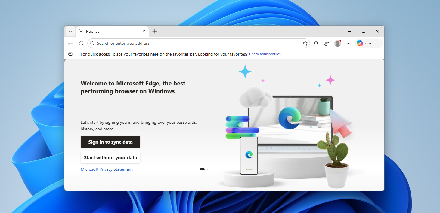 Microsoft Edge asking to bring over your passwords