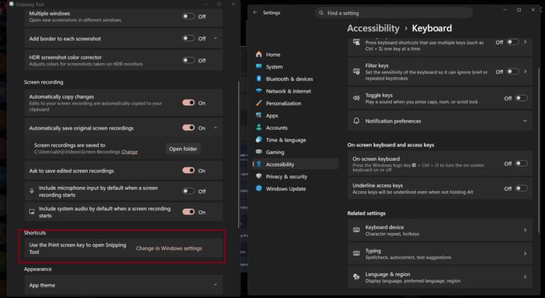 Window Picture Inprint Widget Microsoft finally gives you greater control over Print screen key in ...
