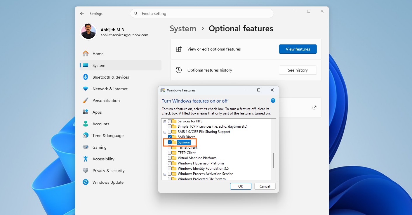 System Monitor (Sysmon) is now natively available in Windows