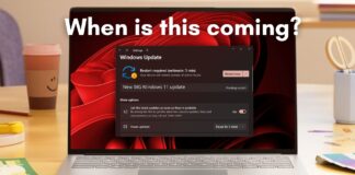 When is the new Windows 11 feature packed performance improvement update coming