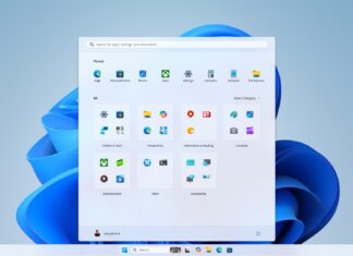 Windows 11 apps in the Start menu