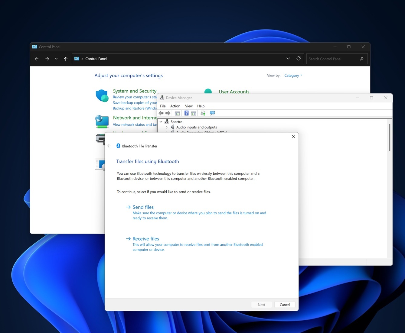 Windows 11 legacy UI