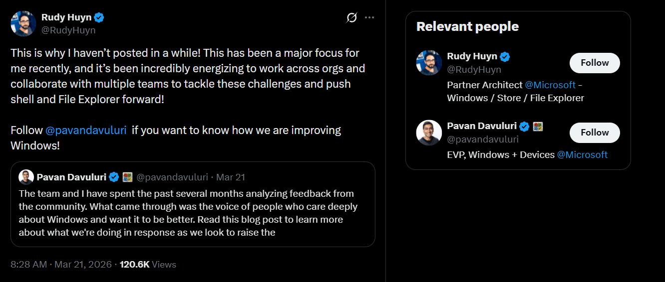 Windows developers has been working hard for a while to fix the OS