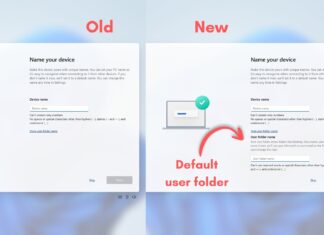 You can now change the default folder name during Windows 11 OOBE