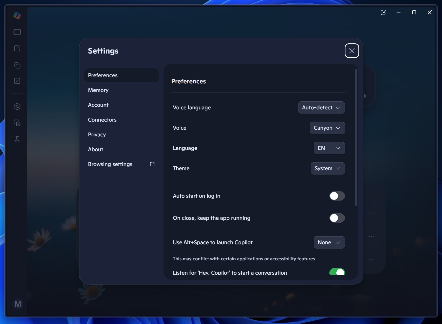 Copilot app rounded design