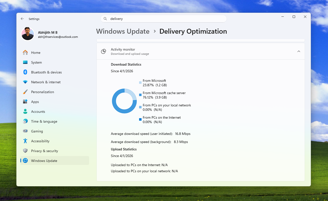 Delivery Optimization Statistics