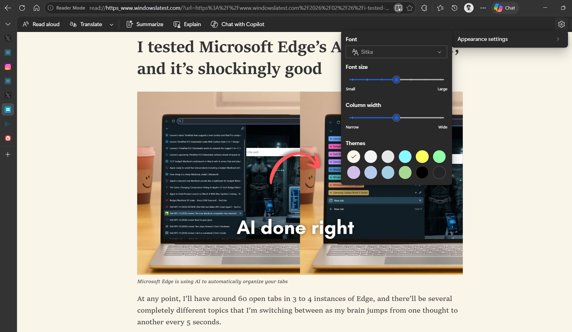 Immersive Reader Mode in Edge which was available from 2019