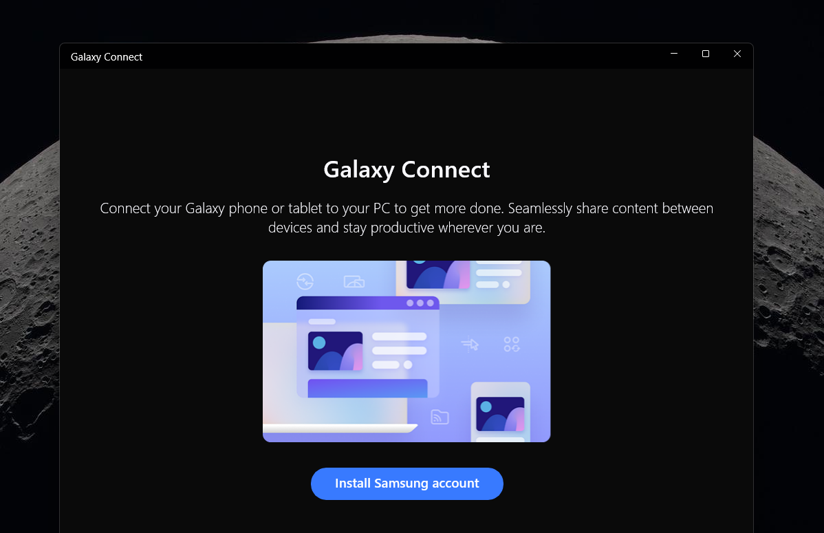 Install Samsung account