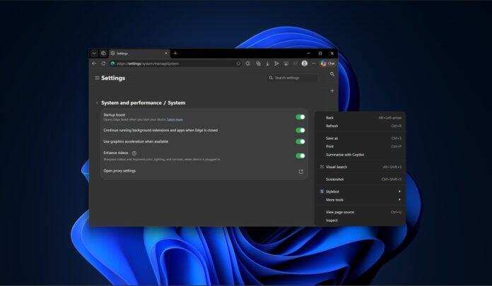 Microsoft Edge new design