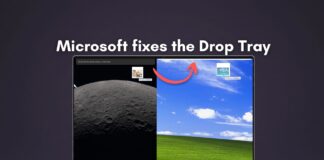 Microsoft fixed the Windows 11 Drop Tray by making the peek view smaller