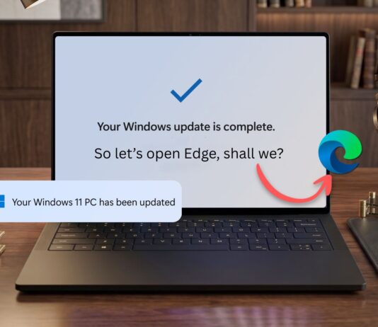 Microsoft is promoting Edge by opening it automatically after a Windows update to showcase the OS latest features