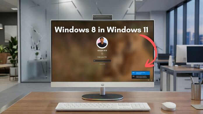 Microsoft is replacing Windows 8 element in the login screen to Windows 11 style
