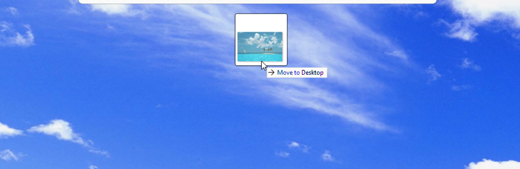 New Drop Tray in Windows 11 has a smaller peek view