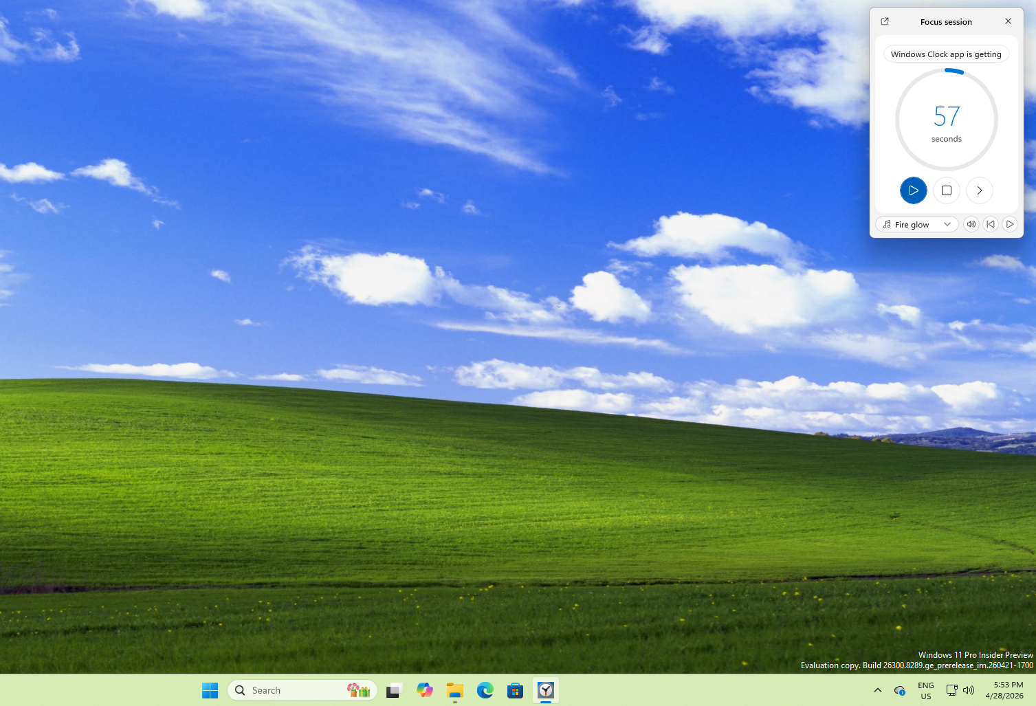 New Focus Sessions in minimized mode